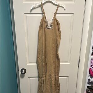 PrettyLittleThing Khaki Maxi Dress